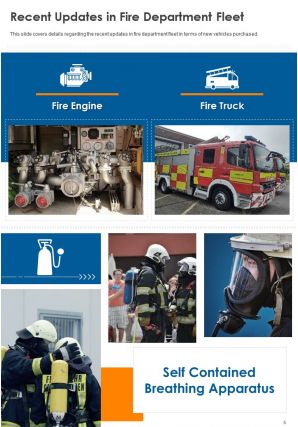 Annual report for fire department firm pdf doc ppt document report template