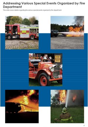 Annual report for fire department firm pdf doc ppt document report template