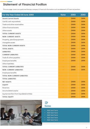 Annual report for occupational therapy pdf doc ppt document report template