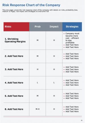 Annual report for risk management in manufacturing company 2020 2021 pdf doc ppt document report template