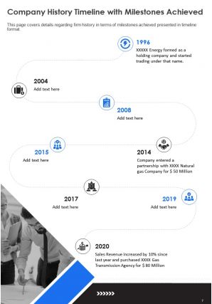 Annual report for utility company pdf doc ppt document report template