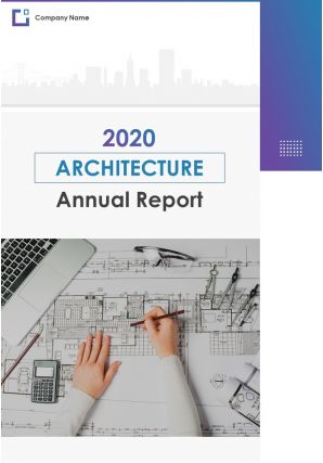 Architecture annual report pdf doc ppt document report template