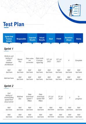 Bi fold agile test strategy for it project document report pdf ppt template