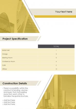 Bi fold architecture portfolio design work samples document report pdf ppt template