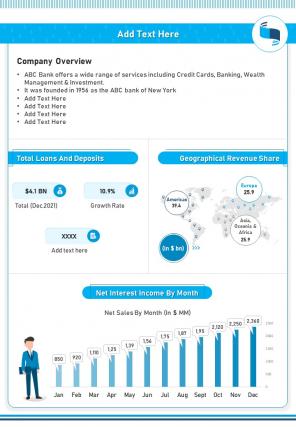 Bi fold banking company financial analysis document report pdf ppt template