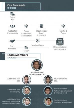 Bi fold based on database generation blockchain document report pdf ppt template