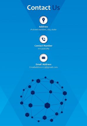 Bi fold blockchain theme proposal for distributed ledger document report pdf ppt template