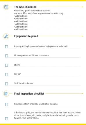 Bi fold clean equipment protocol industry document report pdf ppt template