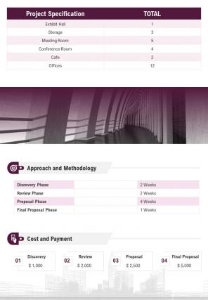 Bi fold construction architecture work document report pdf ppt template