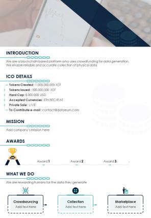 Bi fold database generation blockchain theme document report pdf ppt template