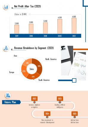 Bi fold e commerce company financial analysis document report pdf ppt template