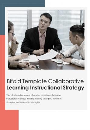 Bi fold template collaborative learning instructional strategy document report pdf ppt one pager