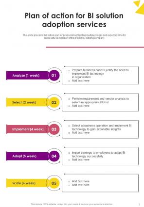 BI Solution Adaption Proposal Report Sample Example Document Appealing