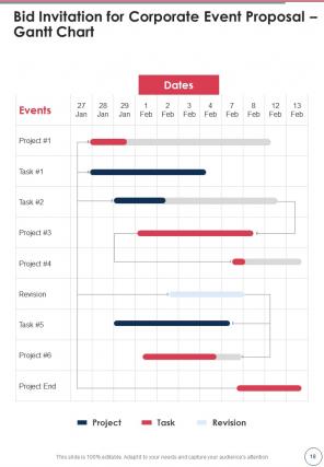 Bid invitation for corporate event proposal sample document report doc pdf ppt