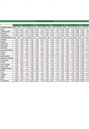 Budget Vs Actual Analysis Excel Spreadsheet Worksheet Xlcsv XL Bundle V Researched Captivating