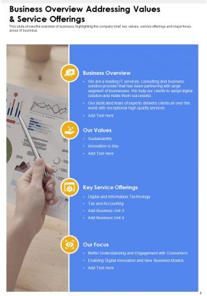 Business Annual Report Pdf Doc Ppt Document Report Template