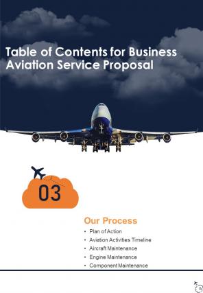 Business Aviation Service Proposal Sample Document Report Doc Pdf Ppt