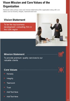 Business development annual report pdf doc ppt document report template