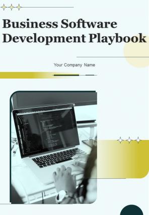 Business Software Development Playbook Report Sample Example Document