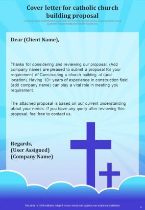 Catholic Church Building Proposal Report Sample Example Document