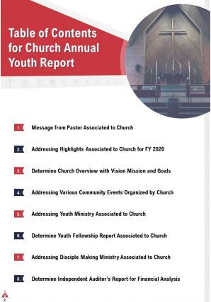 Church annual youth report pdf doc ppt document report template