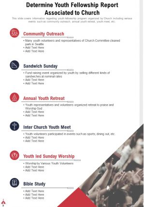 Church annual youth report pdf doc ppt document report template