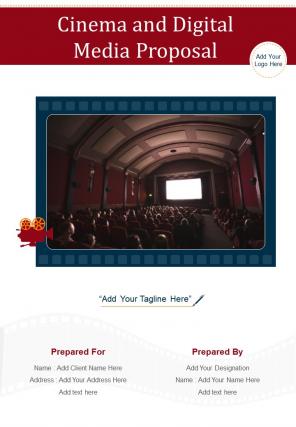 Cinema and digital media proposal sample document report doc pdf ppt