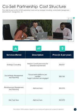Co sell partnership proposal sample document report doc pdf ppt