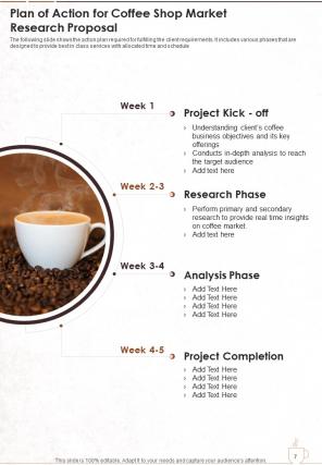 Coffee shop market research proposal example document report doc pdf ppt