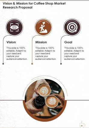 Coffee shop market research proposal example document report doc pdf ppt