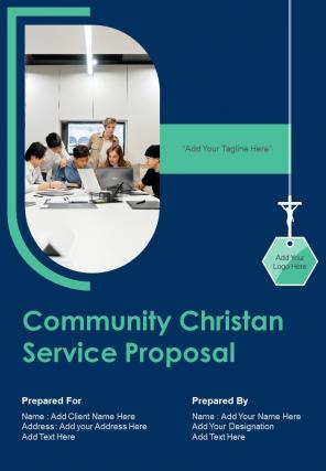 Community Christan Service Proposal Sample Document Report Doc Pdf Ppt