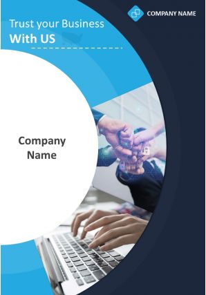 Computer consultant four page brochure template