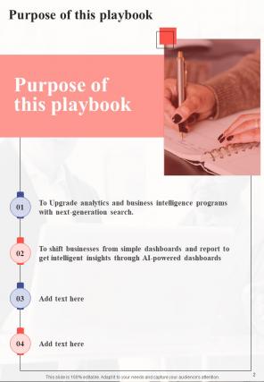 Data Analytics And BI Playbook Report Sample Example Document