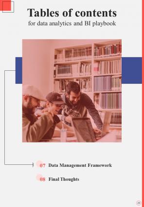 Data Analytics And BI Playbook Report Sample Example Document