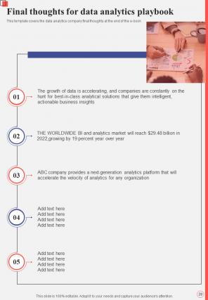 Data Analytics And BI Playbook Report Sample Example Document