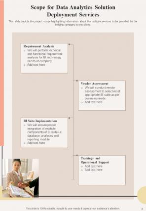 Data Analytics Solution Deployment Proposal Report Sample Example Document Adaptable Best