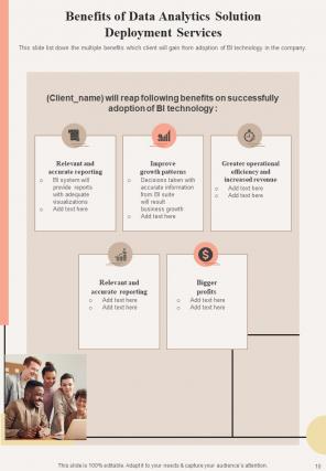 Data Analytics Solution Deployment Proposal Report Sample Example Document Template Good