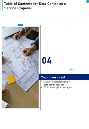 Data center as a service proposal example document report doc pdf ppt