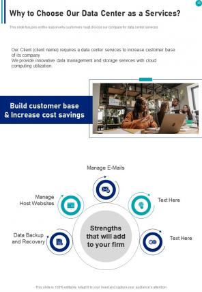 Data center as a service proposal example document report doc pdf ppt