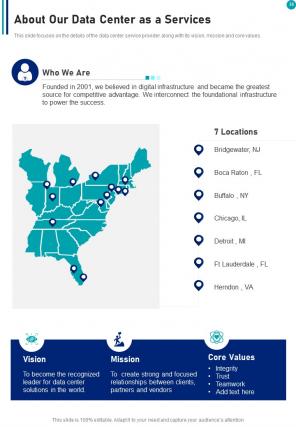 Data center as a service proposal example document report doc pdf ppt