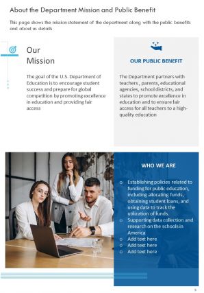 Department of education annual report pdf doc ppt document report template