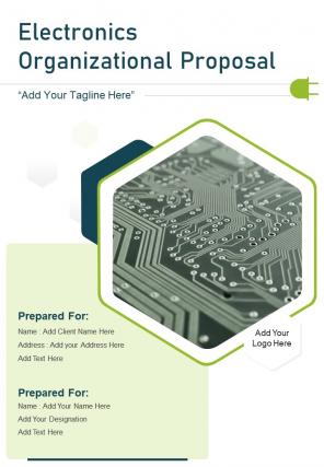 Electronics organizational proposal example document report doc pdf ppt