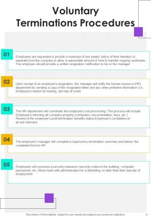 Employee Layoff Policy A4 Handbook HB V Pre-designed Adaptable