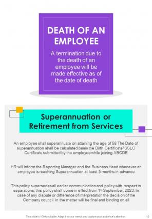 Employee Layoff Policy A4 Handbook HB V Ideas Pre-designed