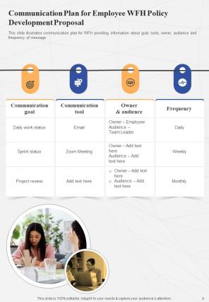 Employee WFH Policy Development Proposal Report Sample Example Document Downloadable Professional