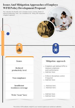 Employee WFH Policy Development Proposal Report Sample Example Document Customizable Professional