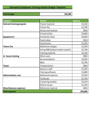 Enterprise Budget Template Excel Spreadsheet Worksheet Xlcsv XL Bundle V Slides Customizable