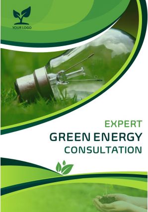 Environmental consulting firm four page brochure template