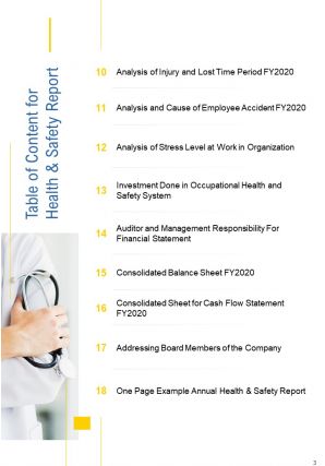 Example annual health and safety report pdf doc ppt document report template