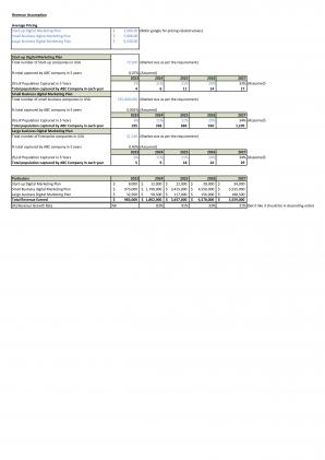 Financial Modeling For Starting A Digital Marketing Agency Business Plan In Excel BP XL Image Attractive